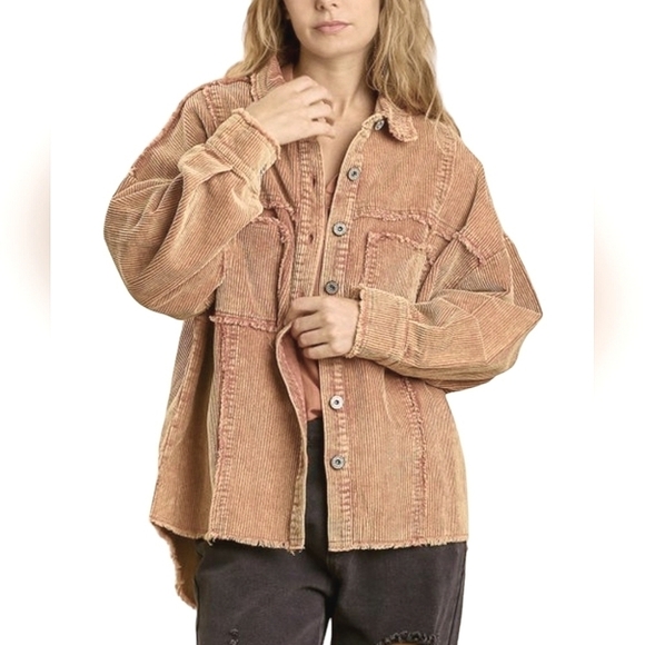 Umgee Jackets & Blazers - Umgee Corduroy Shacket 100% Cotton